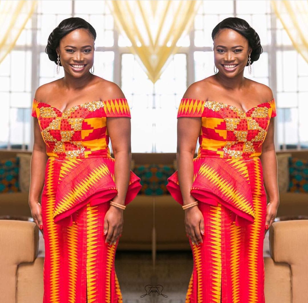 Kente Styles For Ghanaian Bride 2023 Classic Collection Reny Styles 