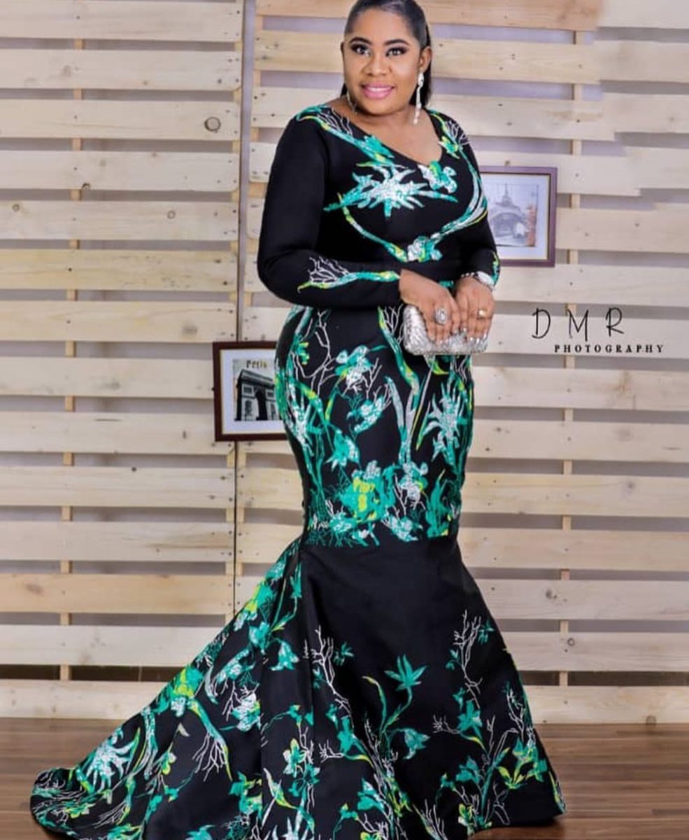Green Color : Simple Ankara Gown Styles For 2023 - Reny styles