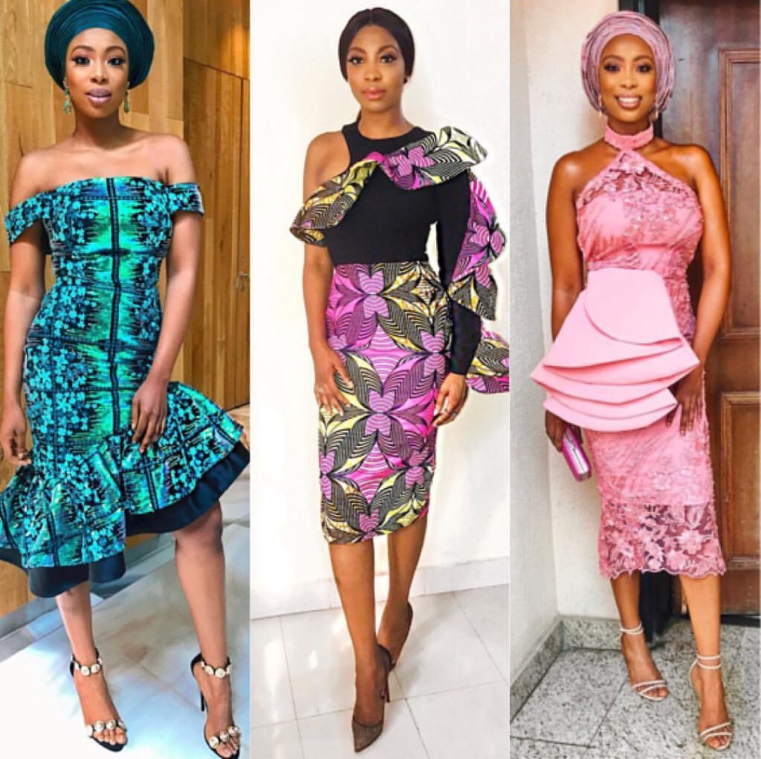 Aso ebi lace hot sale short gown styles