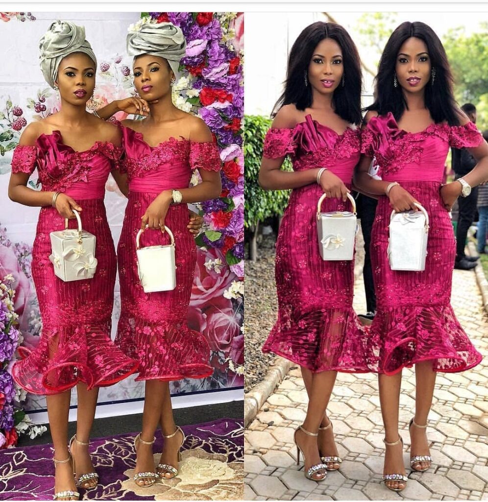 sequence lace short gown styles