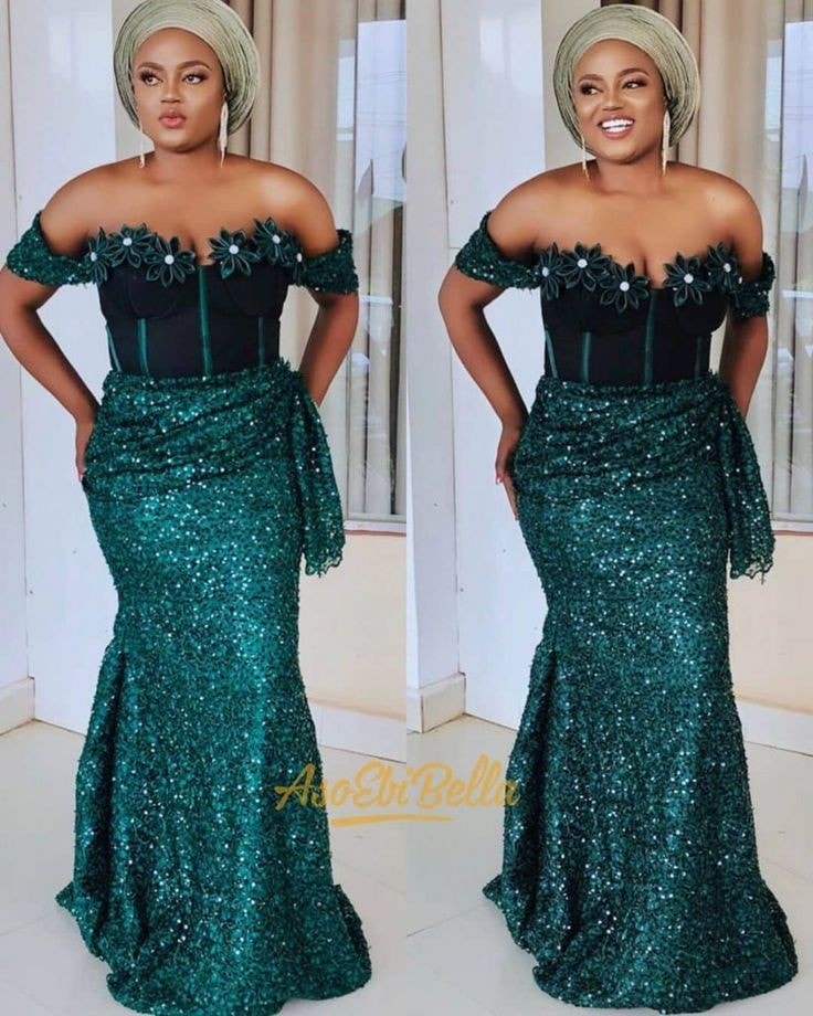 2023 Aso Ebi Wedding Guests Dresses - Reny styles