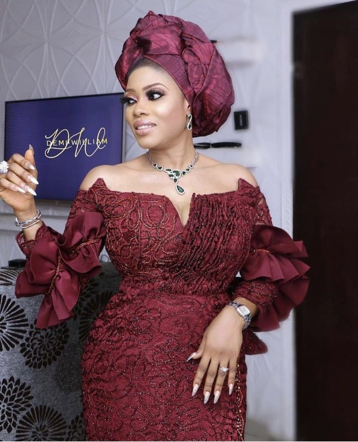 latest aso ebi lace styles 2021