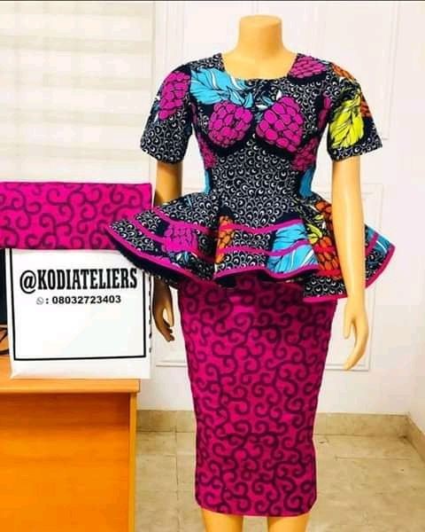 Top 25 Ankara Peplum Tops Over The Weekend - Reny styles