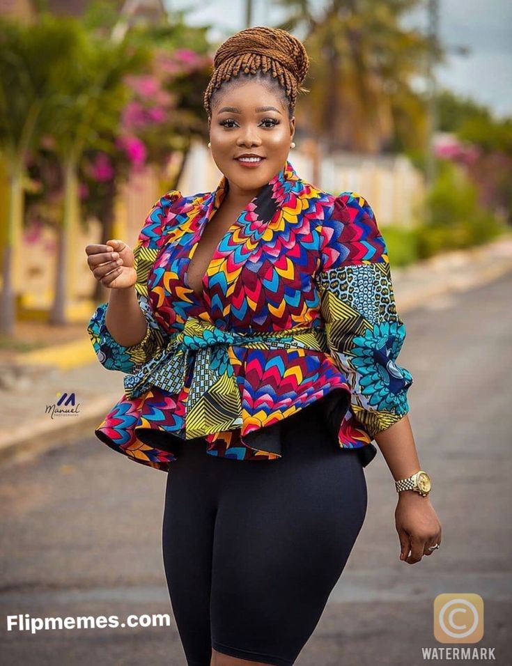 Top 25 Ankara Peplum Tops 2023 Over The Weekend - Reny styles