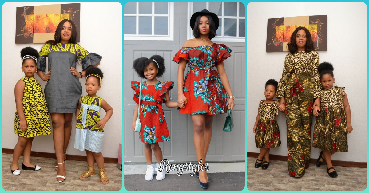 Matching Ankara Styles For Mother And Daughter In 2021 And 2022