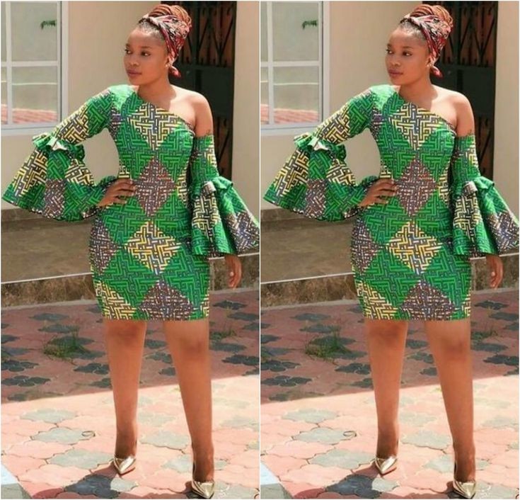 Ankara straight best sale short gown