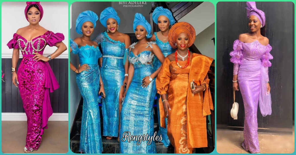 Latest Aso Ebi Styles in Nigeria 2022 - Reny styles