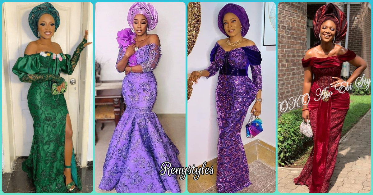 2021 Asoebi Colour Trend: It just might be onion purple  Nigerian lace  styles dress, African lace styles, Nigerian lace styles