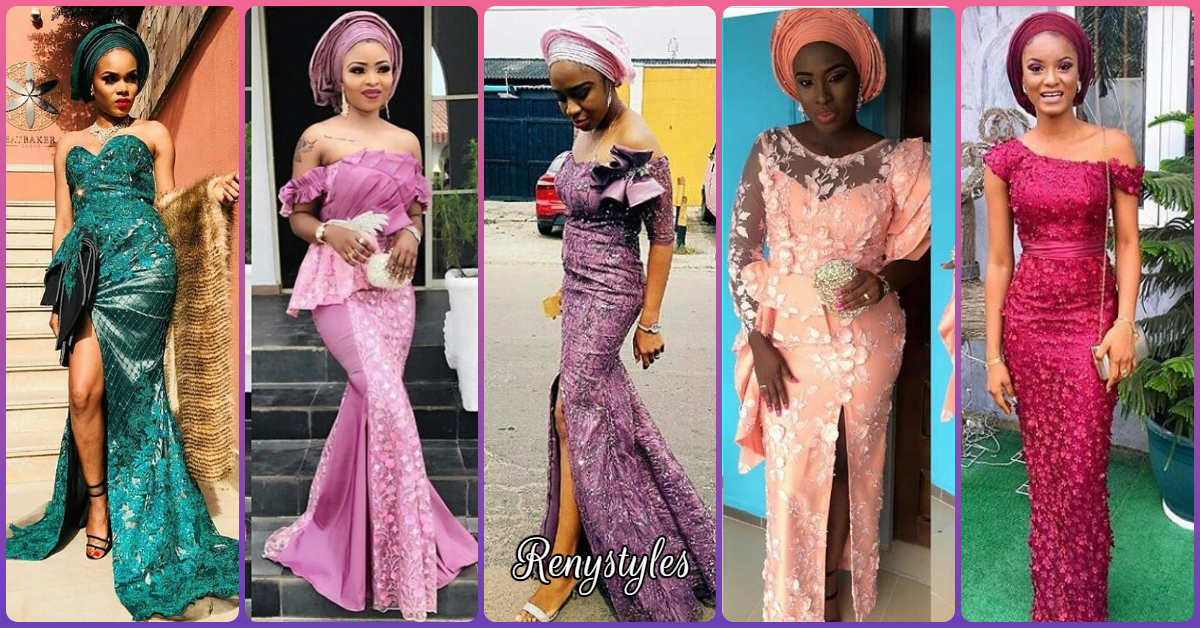 These Nigerian Lace Aso Ebi Styles Stole Our Breath! - Reny styles