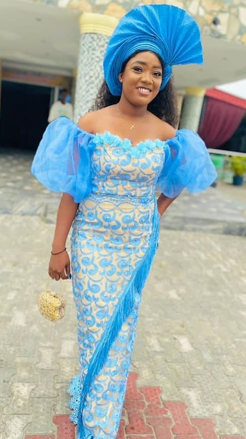 Modern AsoEbi Styles Gown for Ladies - 2023 Latest Styles - Reny styles