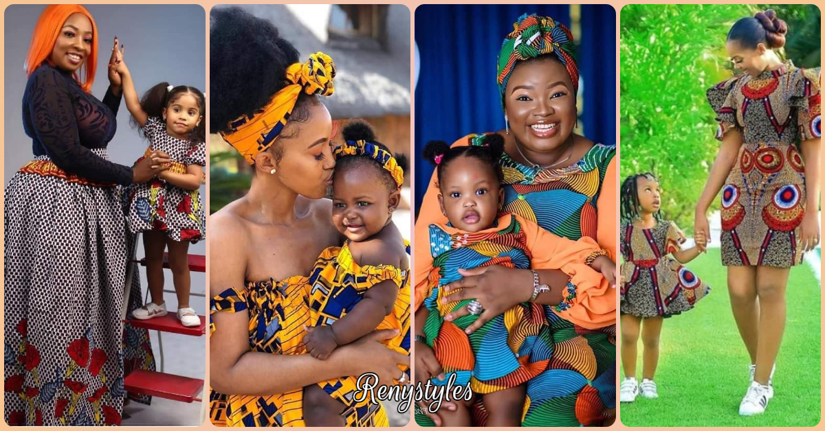 mother daughter matching african dresses