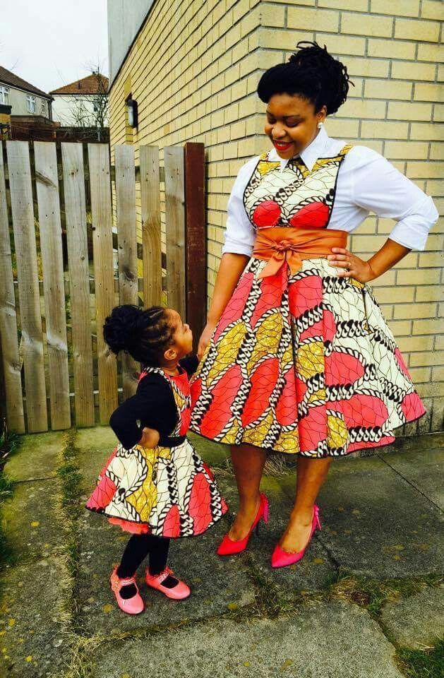 African wear for mother and clearance daughter