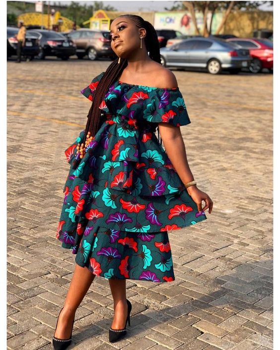 Check Out Some Creative Ankara Flare Gown Styles You Can Sew For Your  Customers - Ghanamma.com