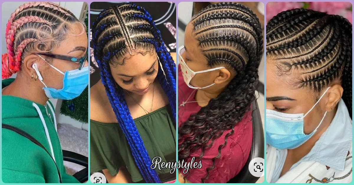 30 delightful and stunning cornrow hairstyles ladies should make this 2022  - Reny styles