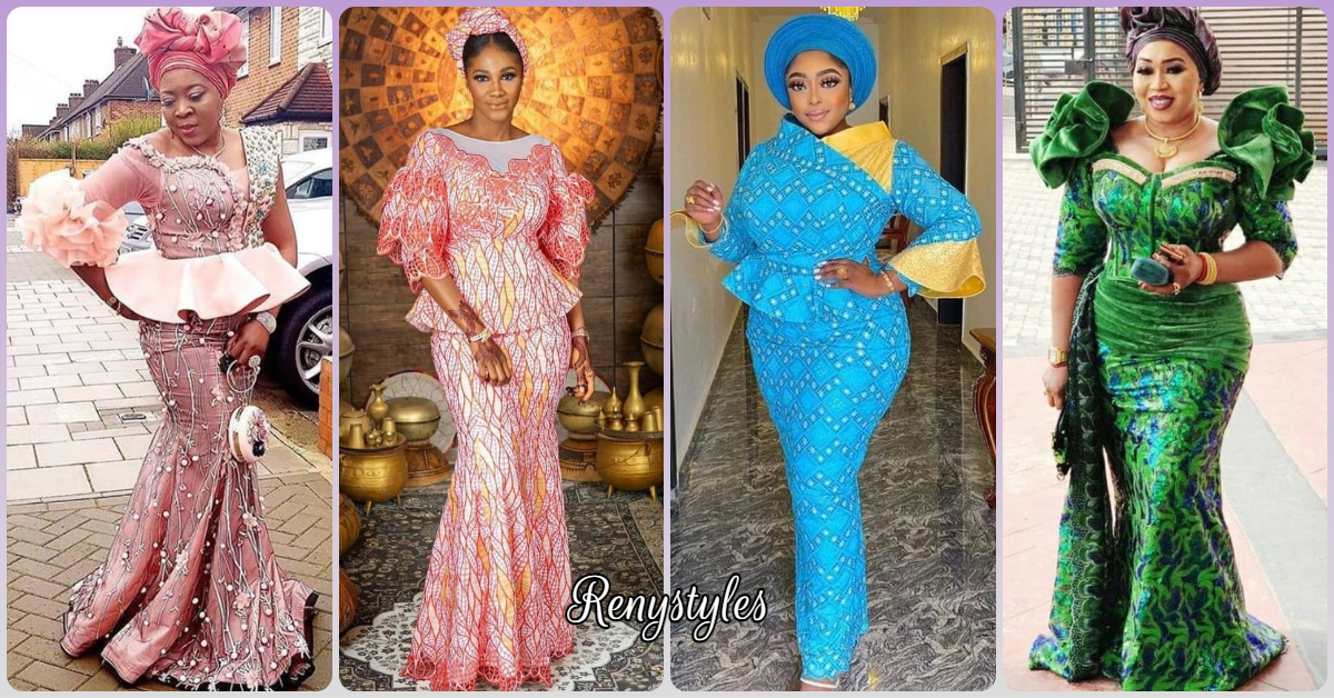 Latest Aso Ebi Styles For Ladies, Trending On Pinterest - Reny styles