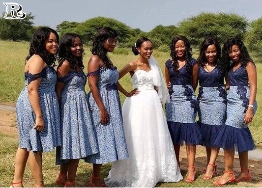 Shweshwe bridesmaid outlet dresses