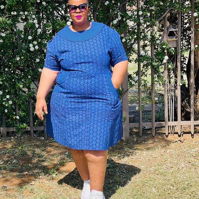 Unique and sexy Shweshwe Dresses For Plus-Size In 2023 - Reny styles