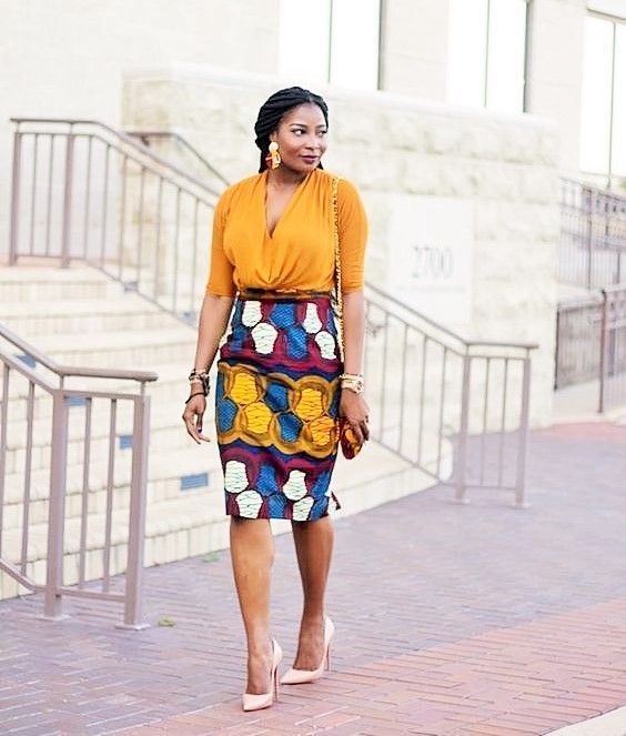 Ankara Pencil Skirts 2022: Latest in Vogue for Ladies - Reny styles