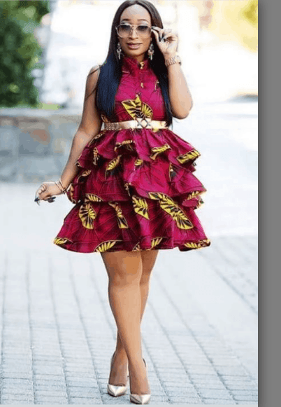 Ankara Smoked Top w/Mini Skirt – AFRIKAN ATTIRE