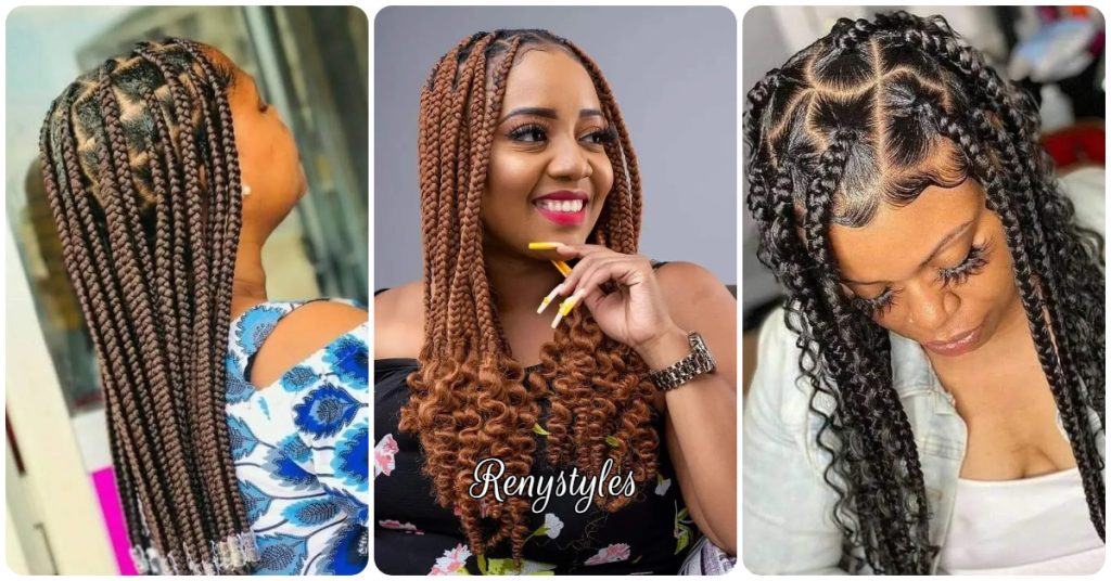  Best Big Box Braids Styles 2023: Braid Hairstyles - Reny styles