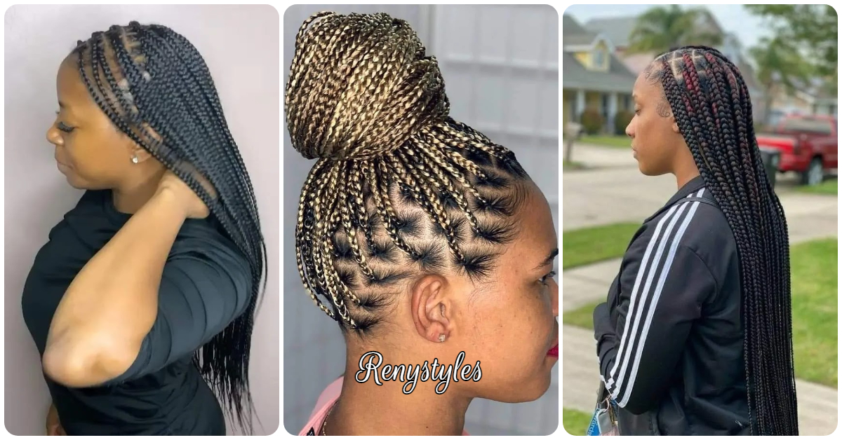 10. 25 Beautiful Knotless Braid Hairstyles for Black Women - wide 3