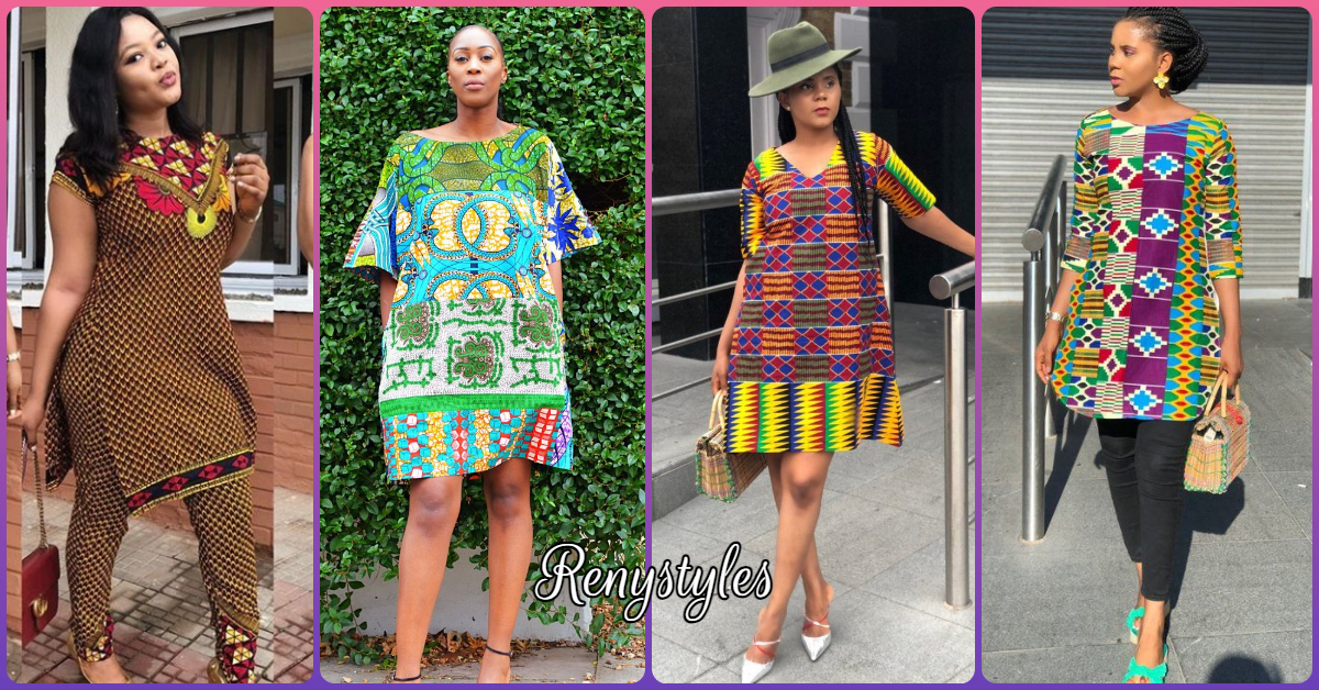 Ankara Tunic Dress For Ladies 2023 Reny Styles