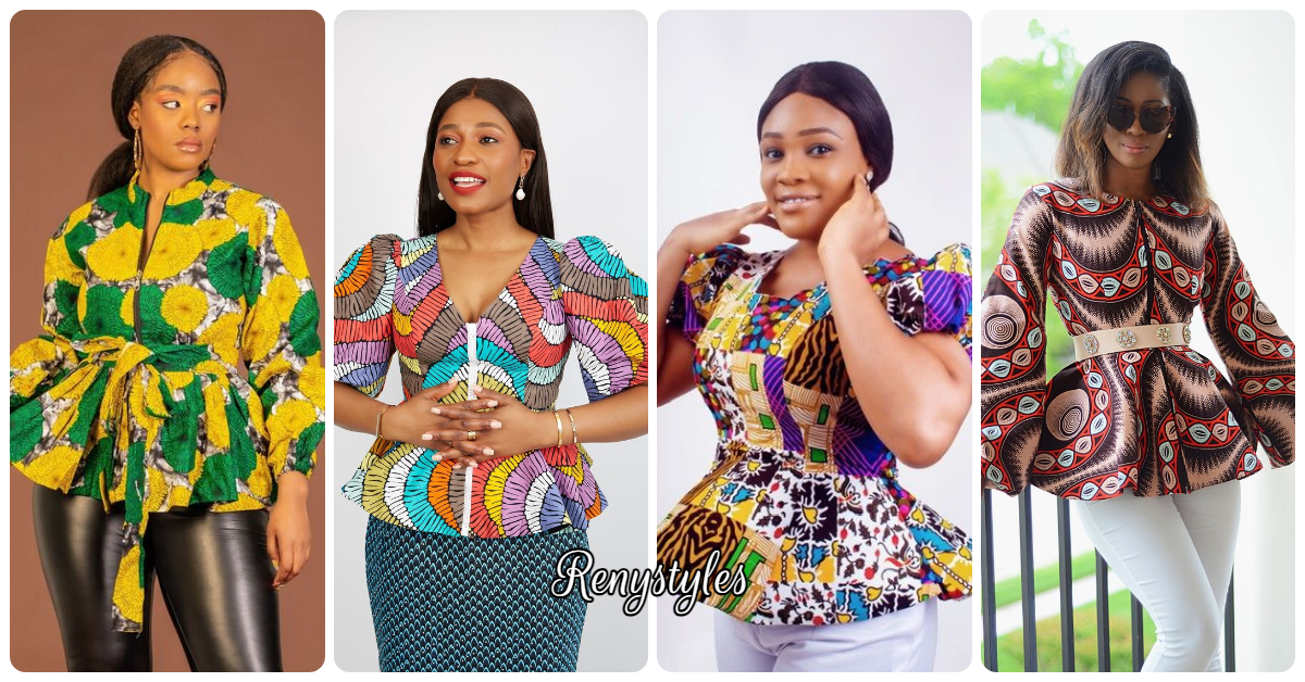 Top Styles for Ankara Peplum Blouses 2024 - Reny styles