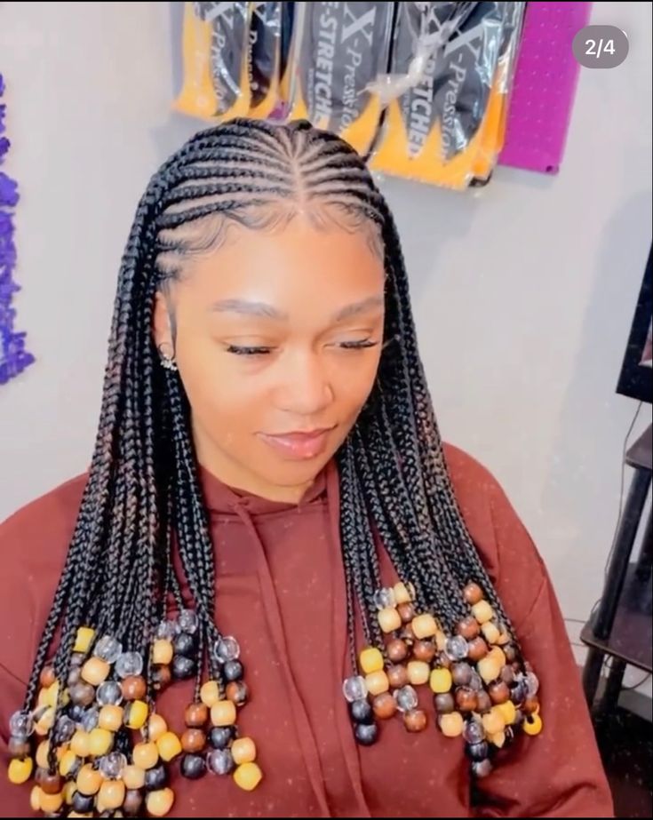 Chic Fulani Braid Hairstyles For 2024 Reny Styles   Chic Fulani Braid Hairstyles For 2024 3 