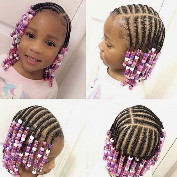 Children's Braids and Beads! Booking Link In Bio! #ChildrenHairStyles  #BraidArt #ChildrensBraids #BraidsAnd…