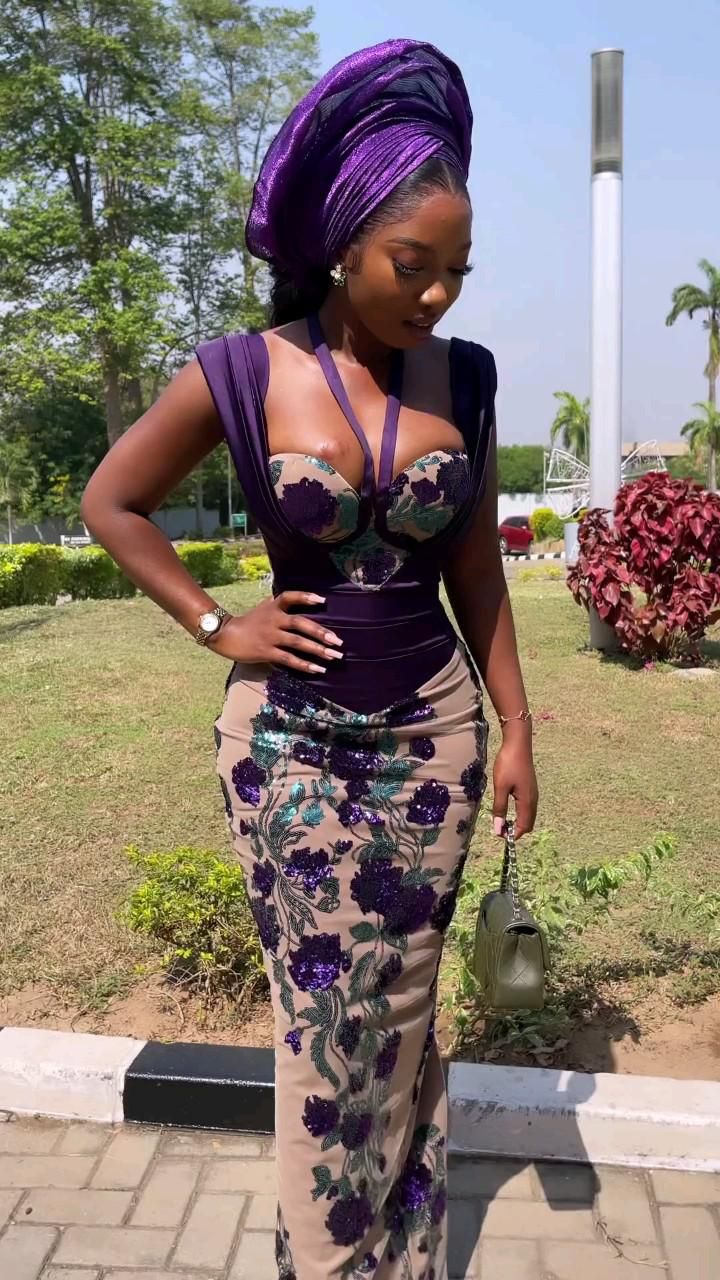 Latest 20 Pictures Of Aso Ebi Fashion Styles 2024 Reny Styles   Pictures Of Aso Ebi Fashion Styles 2024 2 