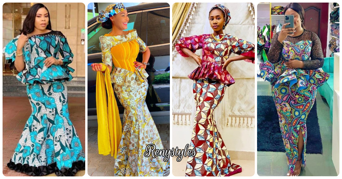 Unique And Top Ankara Blouse & Skirt Styles - Reny styles